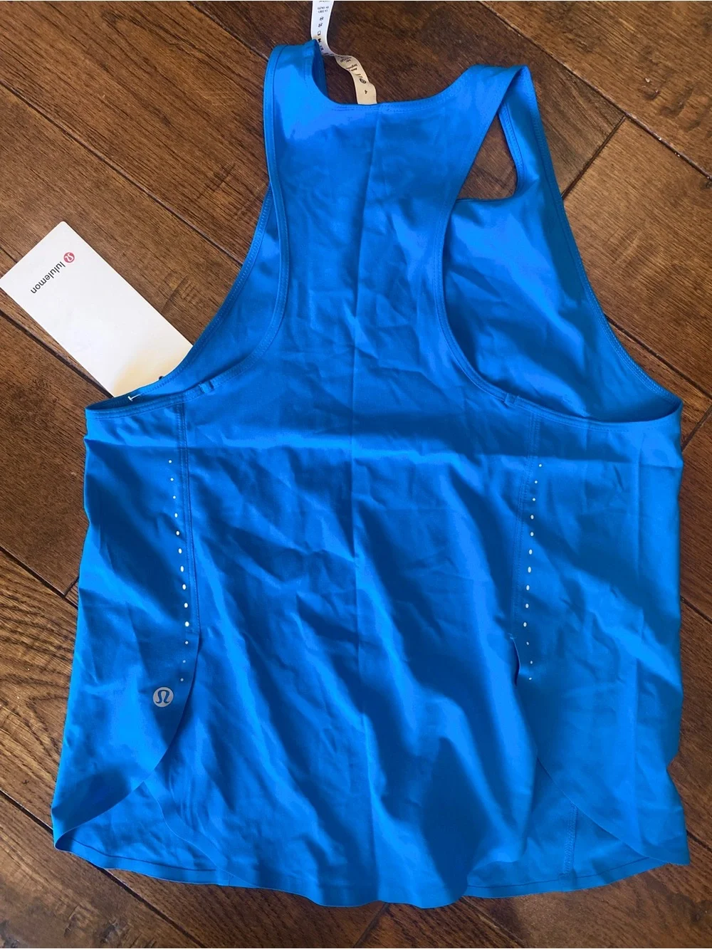 NWT Lululemon lightweight stretch run tank blue size 4 xs small $68 value